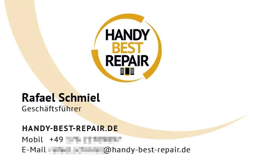 Grafidesign | Handy Best Repair Visitenkarte